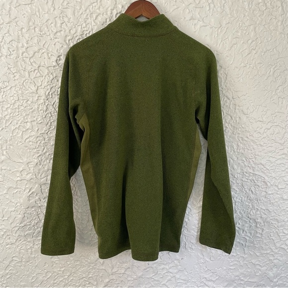 Merrell Men’s Quarter-Zip Pullover Olive Green Hiking Outdoor Sweater Size Small - Picture 4 of 7